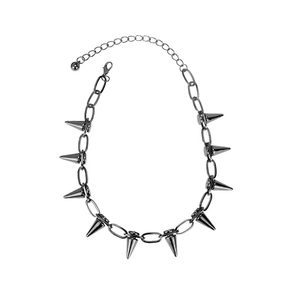 Rivet Bullet Chain Necklace