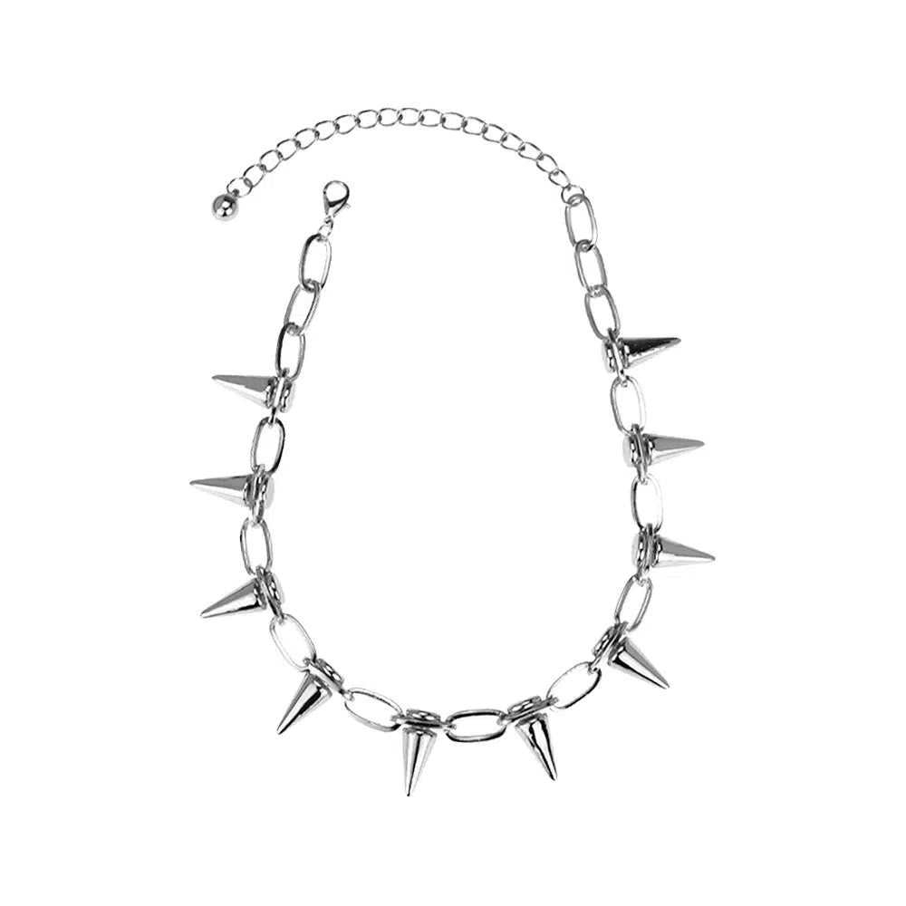Rivet Bullet Chain Necklace