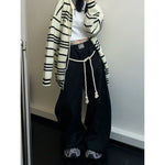 Rope Tie Wide-Leg Pants