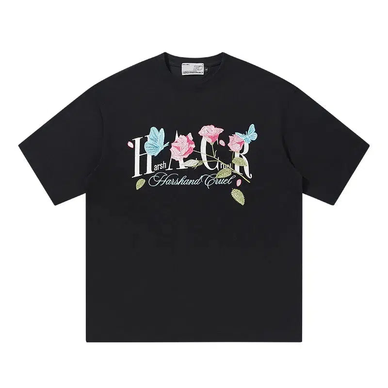 Rose Graphic Short-Sleeve T-shirt