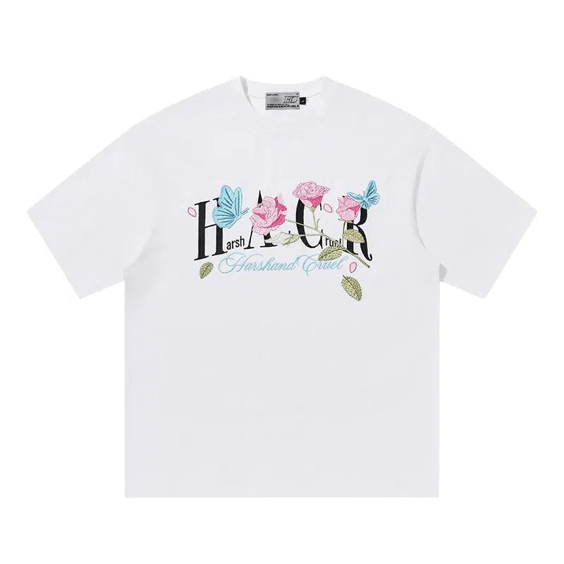 Rose Graphic Short-Sleeve T-shirt