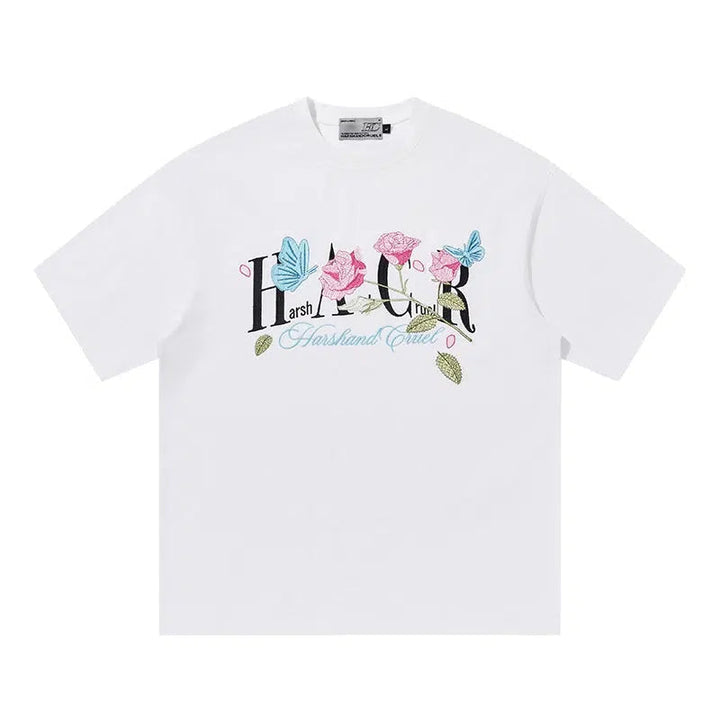 Rose Graphic Short-Sleeve T-shirt