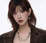 Rose Pendant Earrings