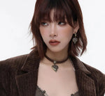 Rose Pendant Earrings