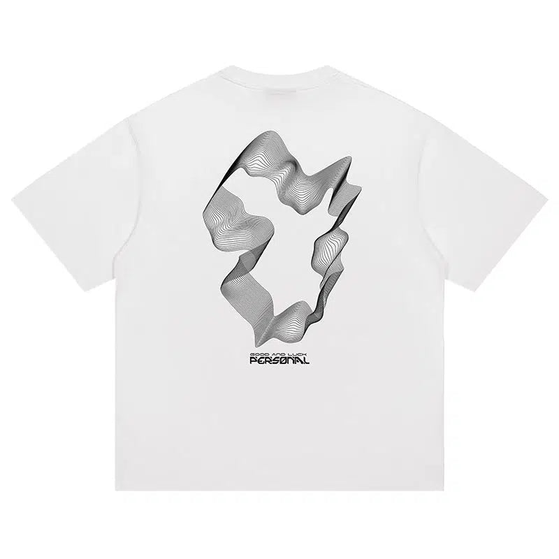 Rotating Line Short-sleeved T-shirt