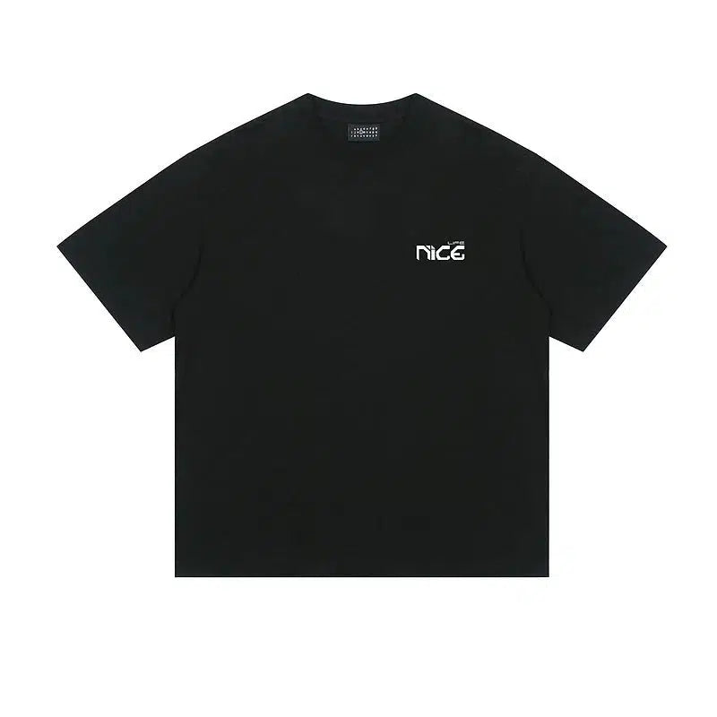 Rotating Line Short-sleeved T-shirt