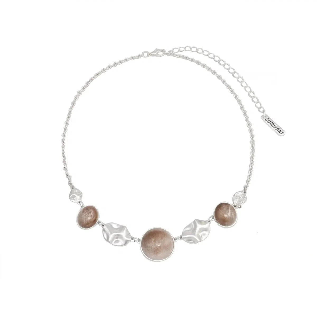 Round Button Necklace