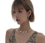 Round Button Necklace