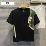 Round Neck Color Block T-shirt