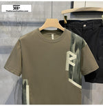 Round Neck Color Block T-shirt