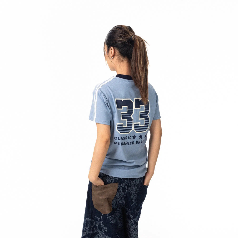 Round Neck Contrast T-shirt
