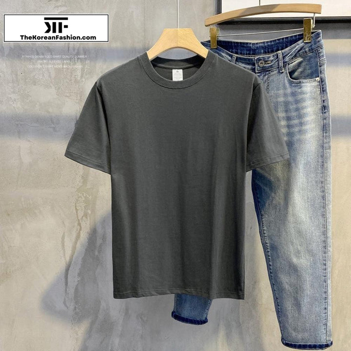 Round Neck Cotton Base T-Shirt