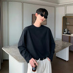 Round Neck Cotton Long Sleeve Shirt