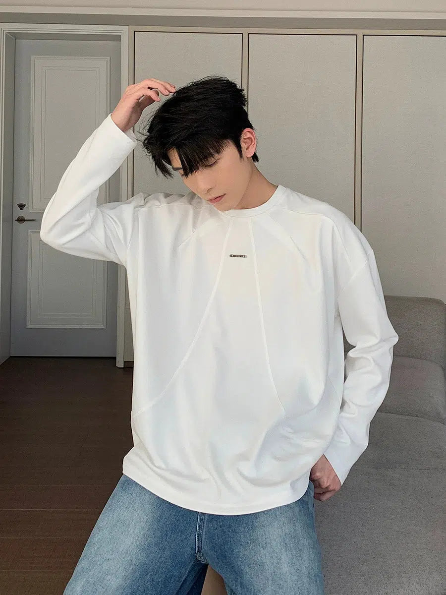 Round Neck Cotton Sweatshirt