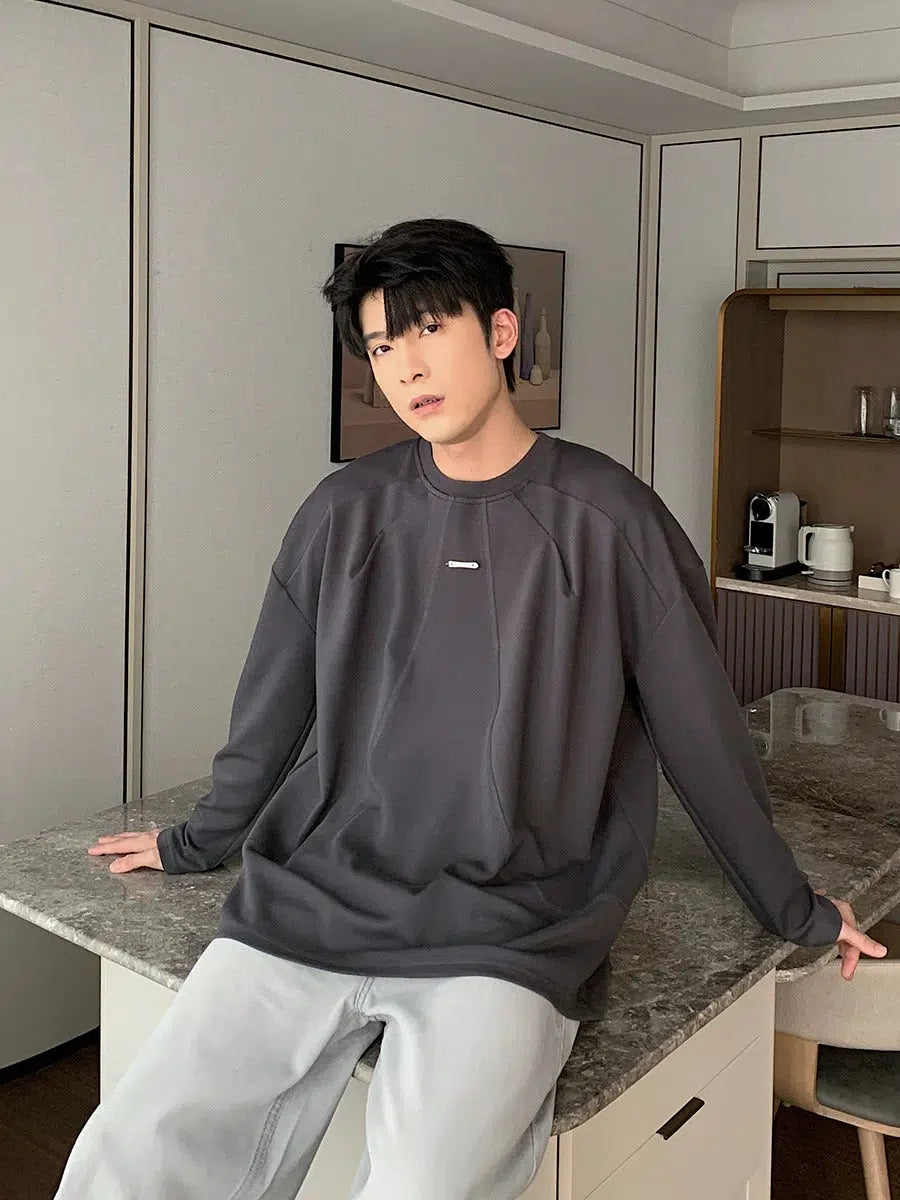 Round Neck Cotton Sweatshirt