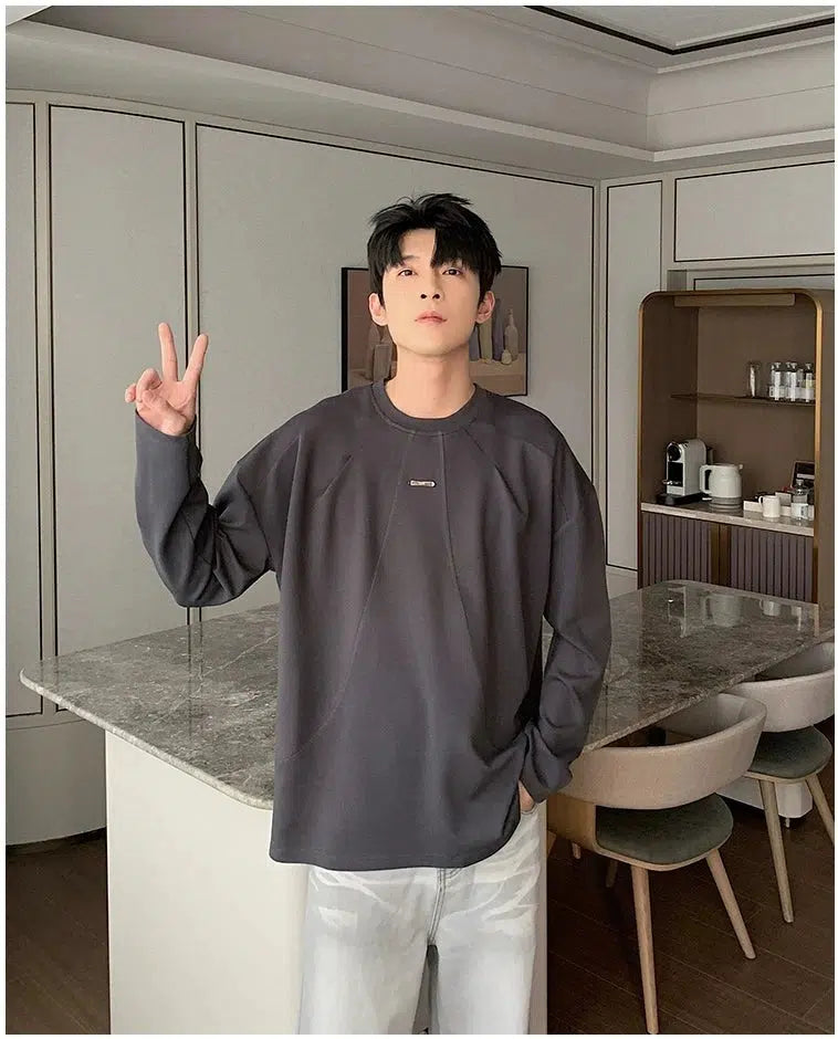 Round Neck Cotton Sweatshirt