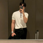 Round Neck Knitted T-shirt