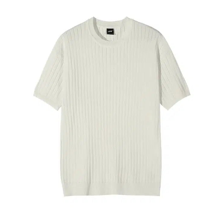 Round Neck Knitted T-shirt