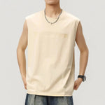 Round Neck Letter Printed Tank Top
