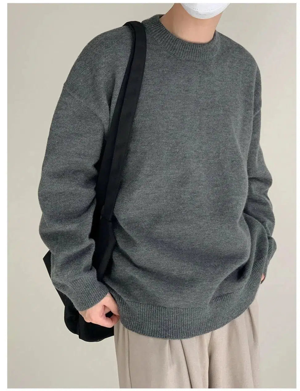 Round Neck Pullover Sweater