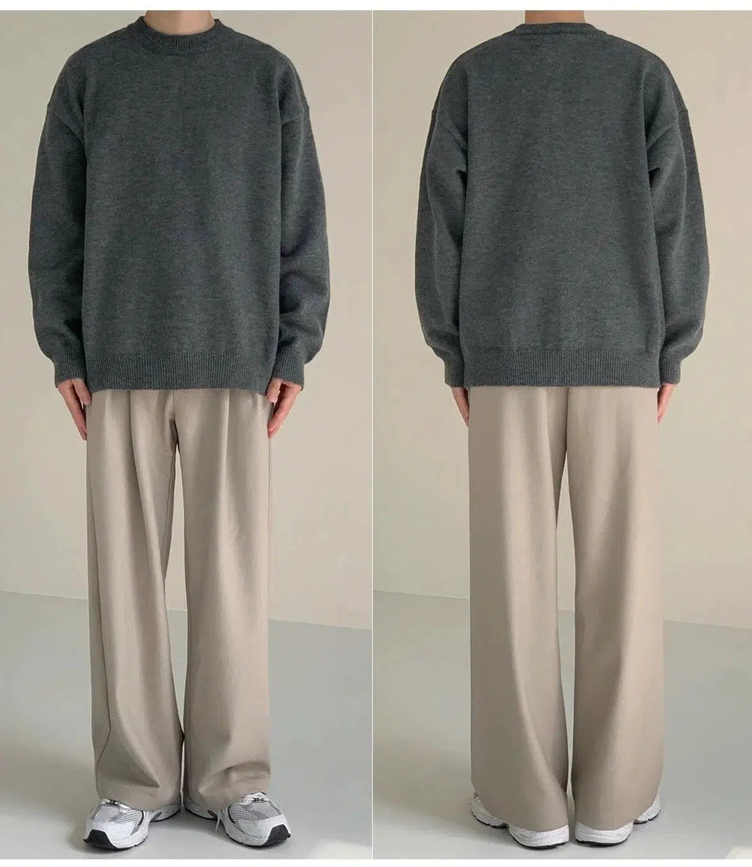 Round Neck Pullover Sweater