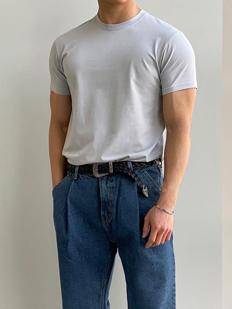 Round Neck Slim Fit T-shirt