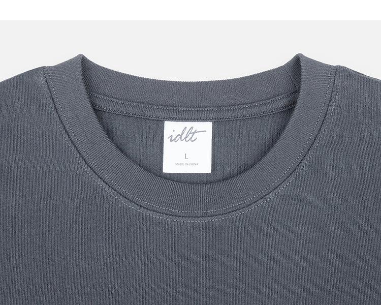 Round Neck Solid Color T-shirt