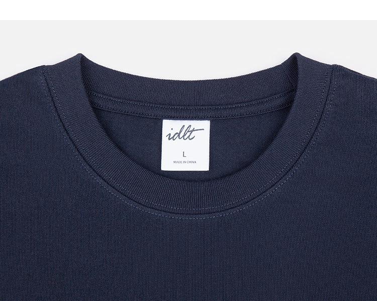 Round Neck Solid Color T-shirt