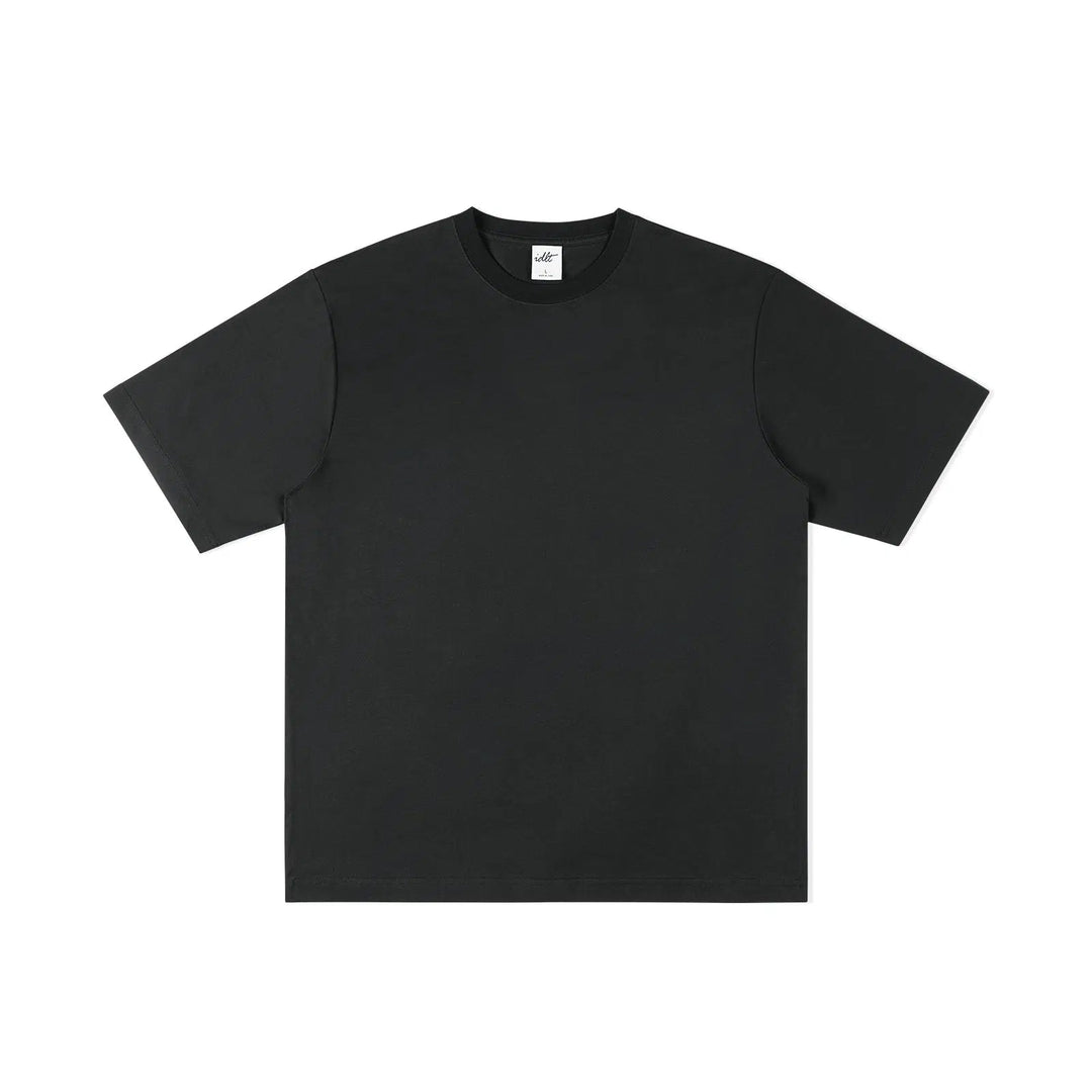 Round Neck Solid Color T-shirt