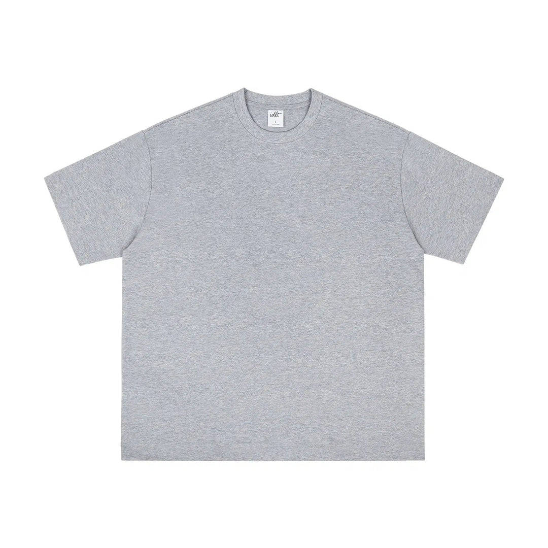 Round Neck Solid Color T-shirt