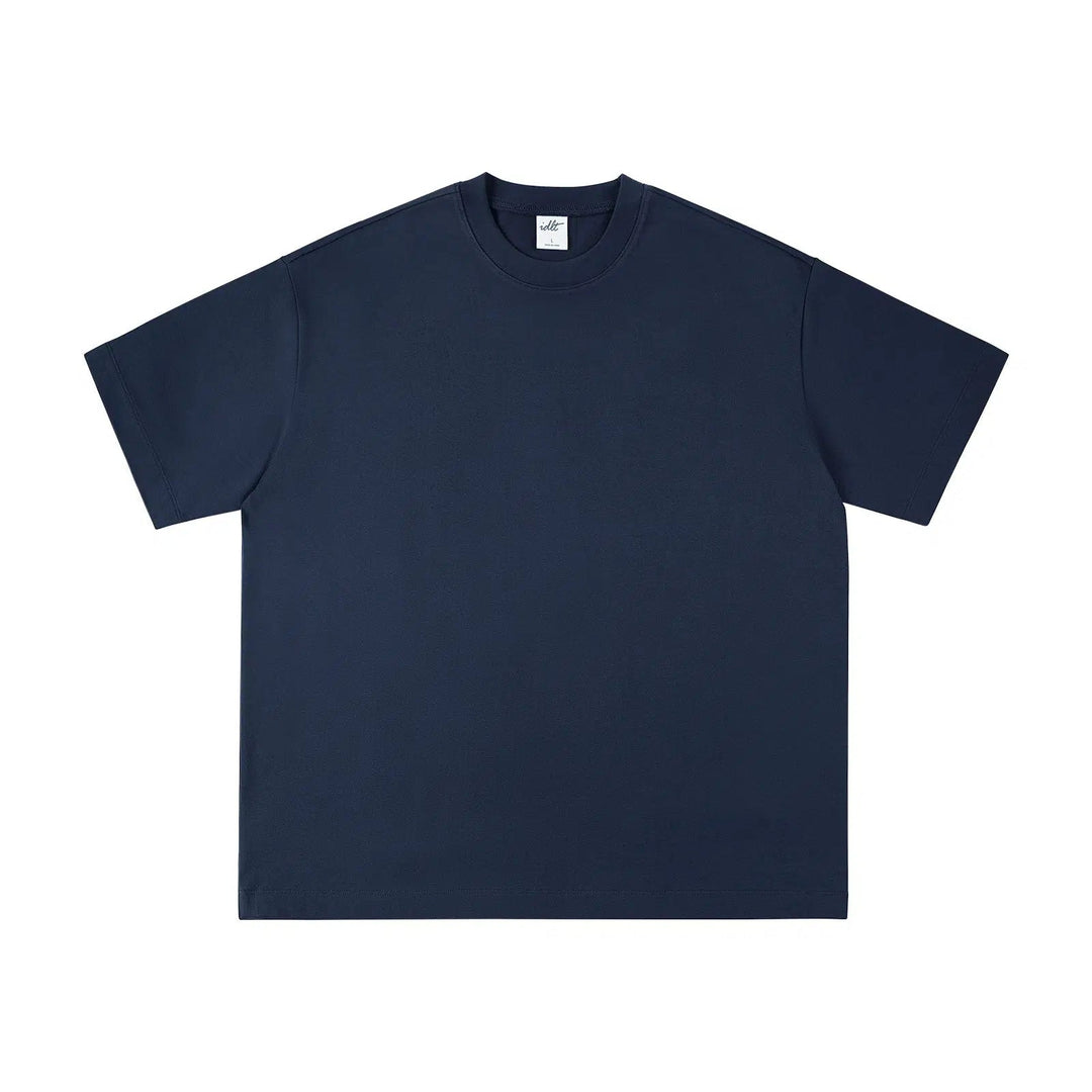 Round Neck Solid Color T-shirt