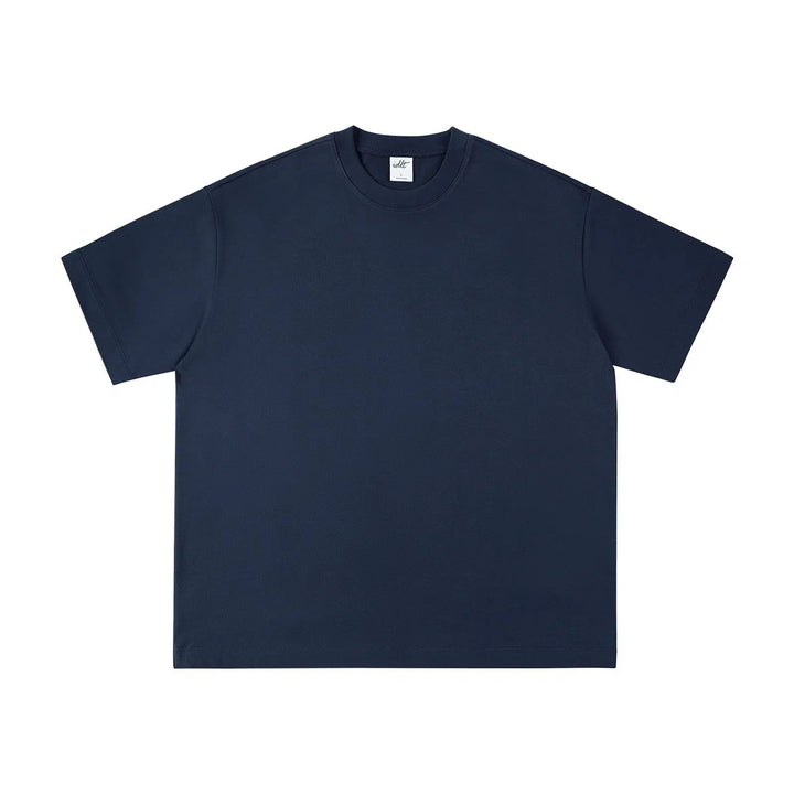 Round Neck Solid Color T-shirt