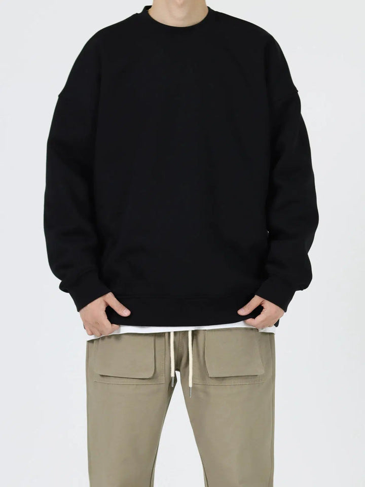 Round Neck Sweatshirt Plus Velvet
