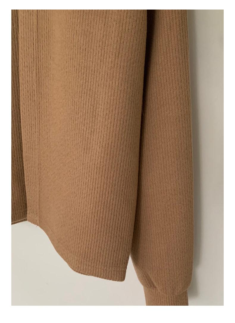 Round Neck Versatile Knitwear Cardigan