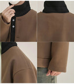 Round Neck Woolen Jacket
