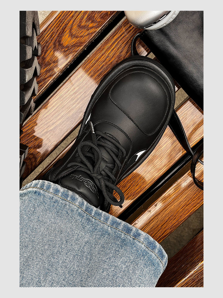 Round-Toed Derby Shoes