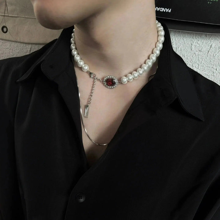 Ruby Pearl Choker