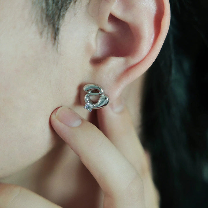 S-shaped Stud Earrings