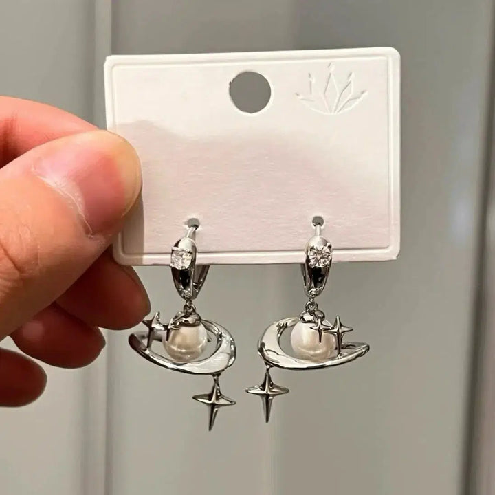 Saturn Hoop Earrings