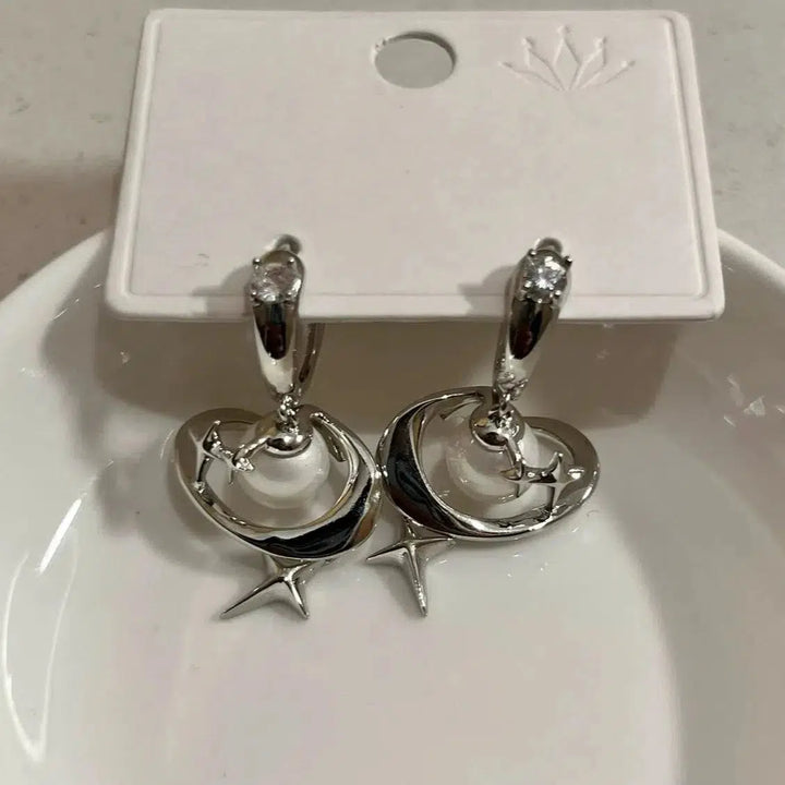 Saturn Hoop Earrings