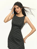 Scalloped Hem Polka Dot Sundress