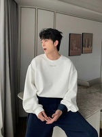 Scarf Accessory Crew Neck Pullover