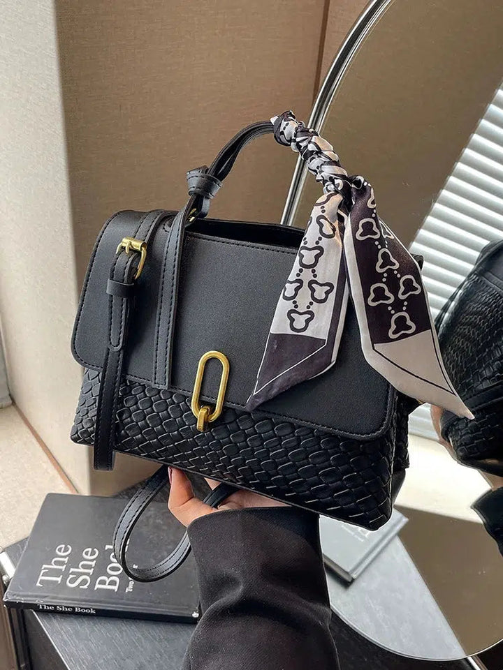 Scarf Accessory Textured Square Bag