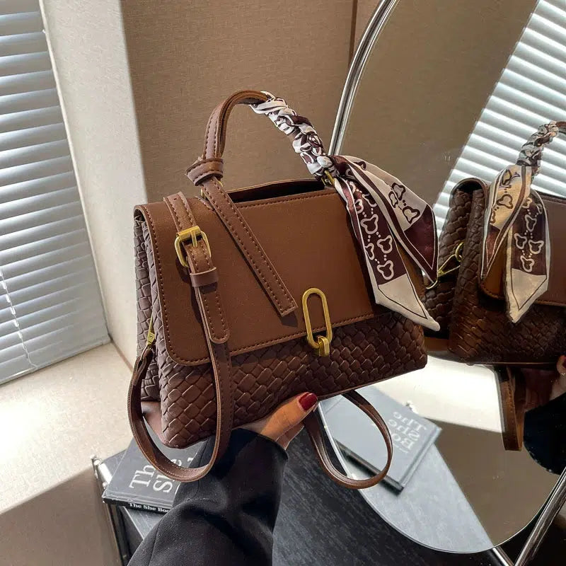 Scarf Accessory Textured Square Bag