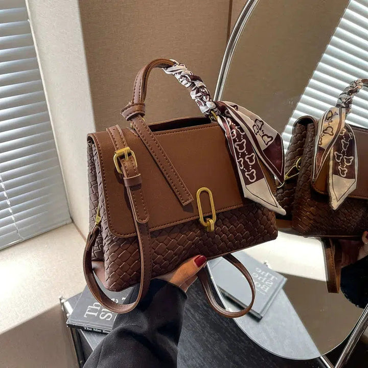 Scarf Accessory Textured Square Bag