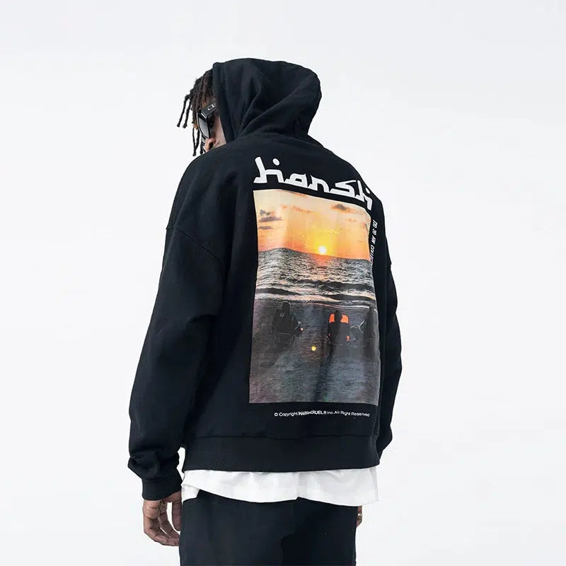 Scenic Sunset Graphic Hoodie