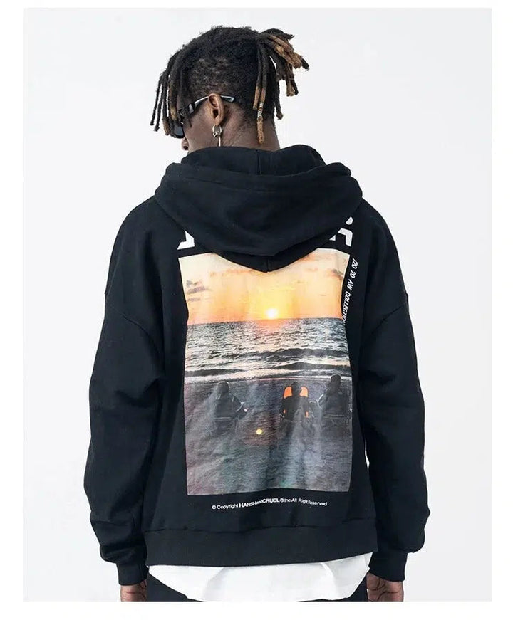 Scenic Sunset Graphic Hoodie