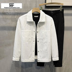 Seersucker Workwear Long-sleeved Shirt