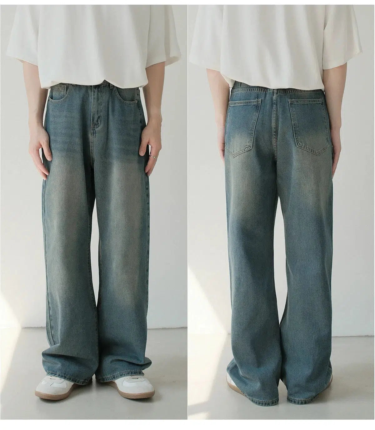 Semi-elastic Relaxed Fit Jeans