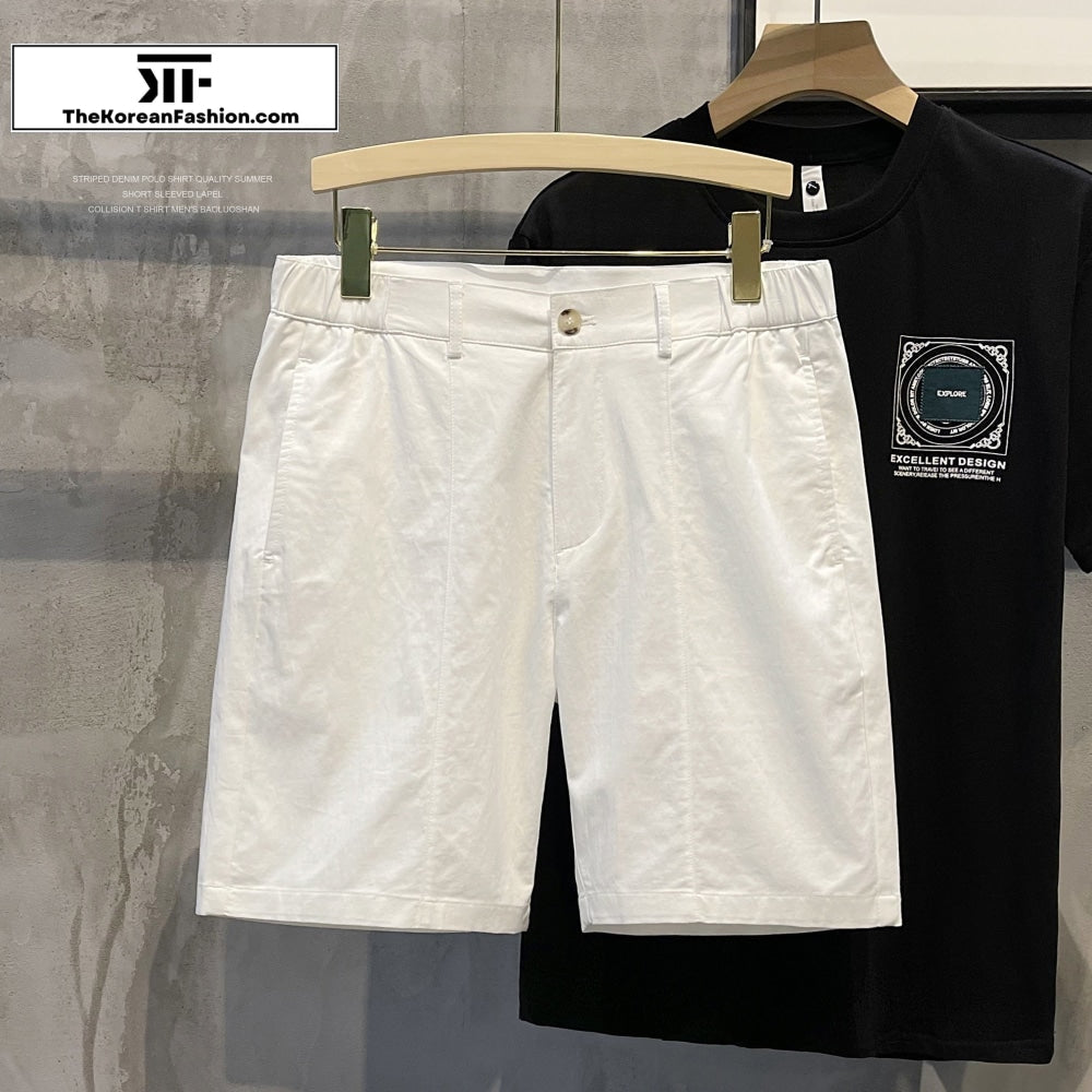 Semi-elastic Waist Breathable Shorts